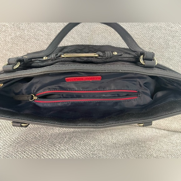 Tommy Hilfiger Black Tote with Gold Hardware - Picture 5 of 16